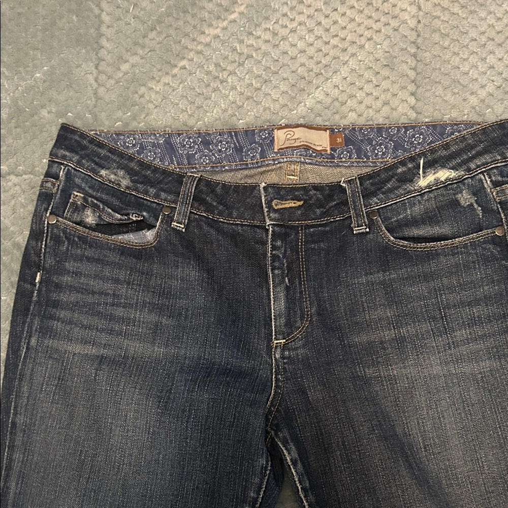 PAIGE Indigo Straight Leg Jeans